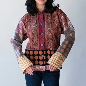 Vintage Issey Miyake Mixed Print Jacket SS 2001